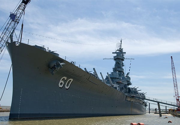USS Alabama in Mobile